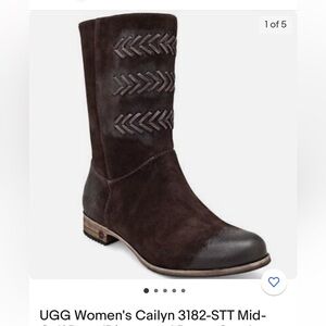 UGG Women's Cailyn Mid-Calf Boot - Dark Brown Suede